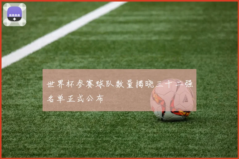 世界杯参赛球队数量揭晓三十二强名单正式公布